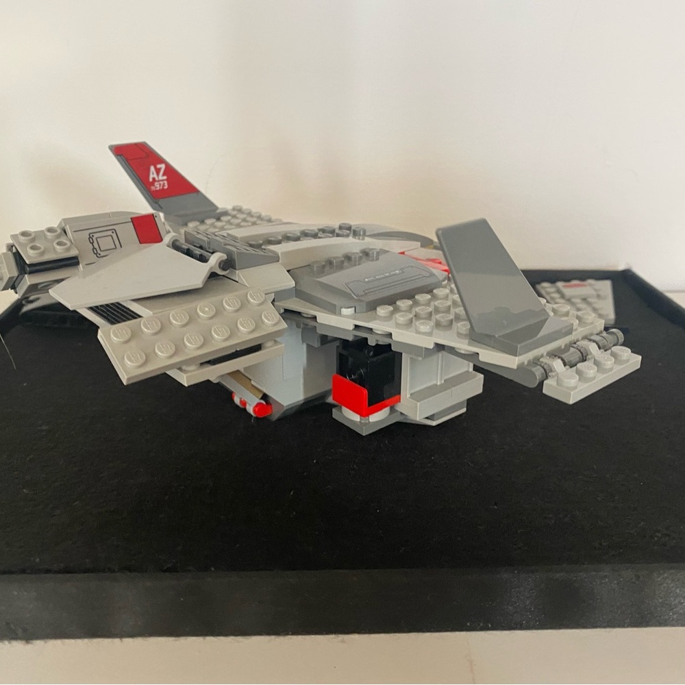 LEGO Fighter Jet assembled w some pieces missing - Picture 2 of 5